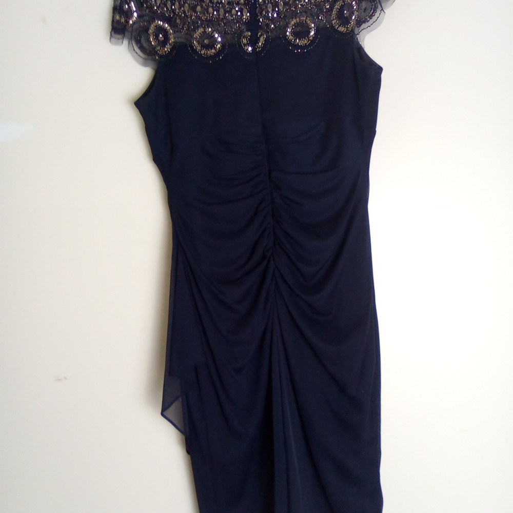 XSCAPE Elegant Black Sequin Embellished Dress SIZE 8 - Picture 10 of 10